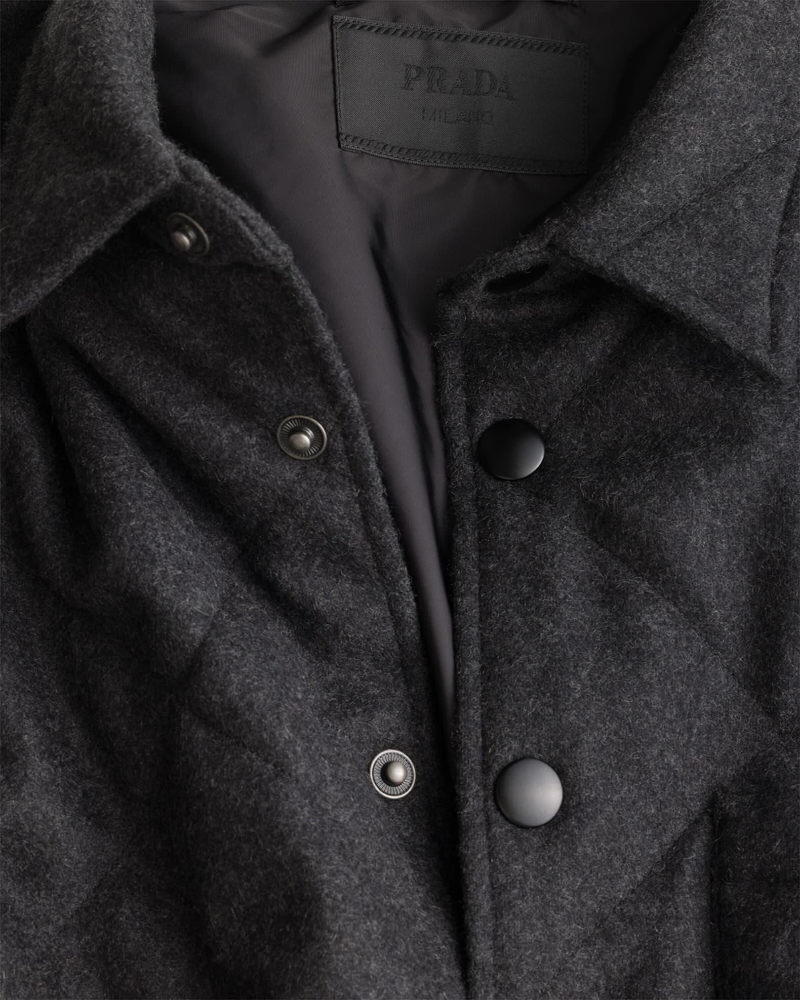 Men's Padded Cashmere Shirt Product Image