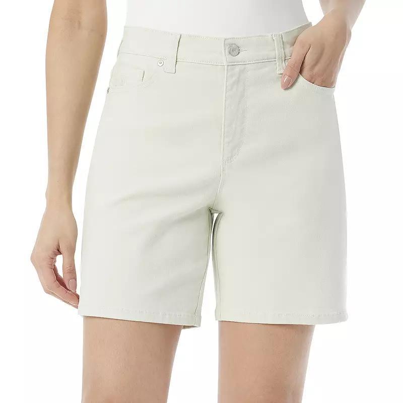 Women's Gloria Vanderbilt Amanda Shorts, Size: 8, Dusty Brown Product Image