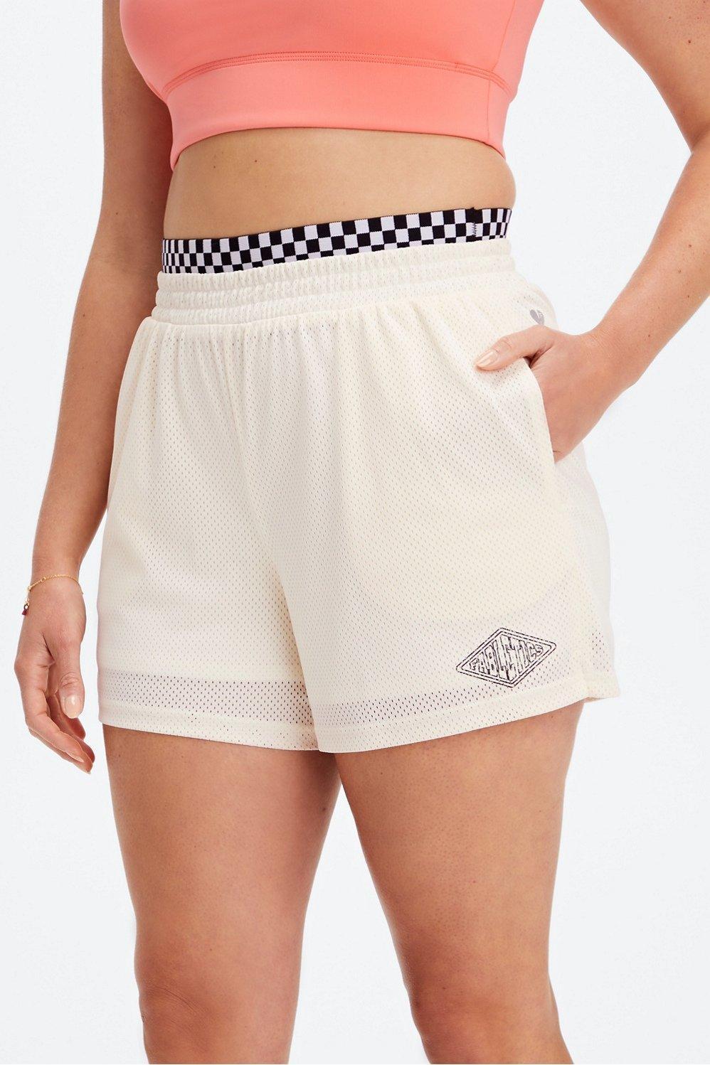 Fabletics Aisha Basketball Short Womens white Size XXS Product Image