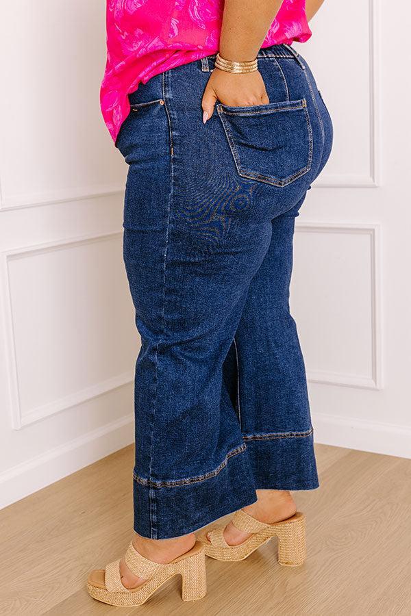 The Zoey Midrise Wide Leg Jean Curves Product Image