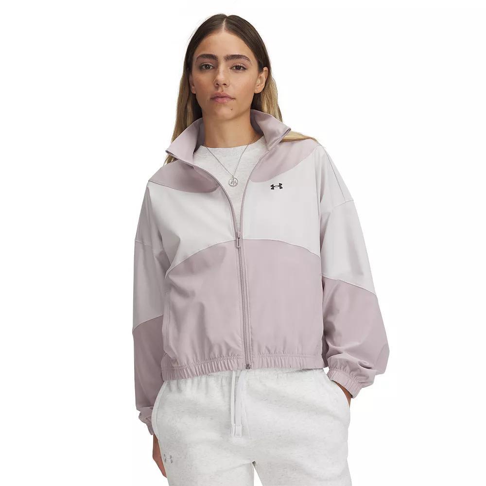 Women's Under Armour Rival Woven Jacket, Size: XXL, Multi Kelly Green Product Image