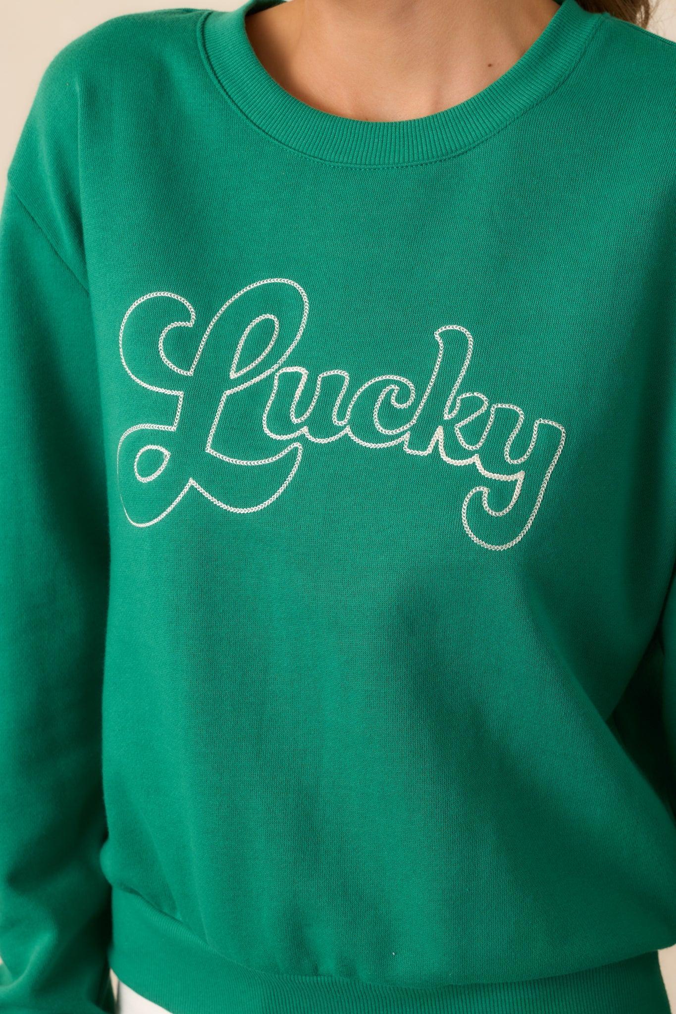 Z Supply Lucky Green Sweatshirt Product Image