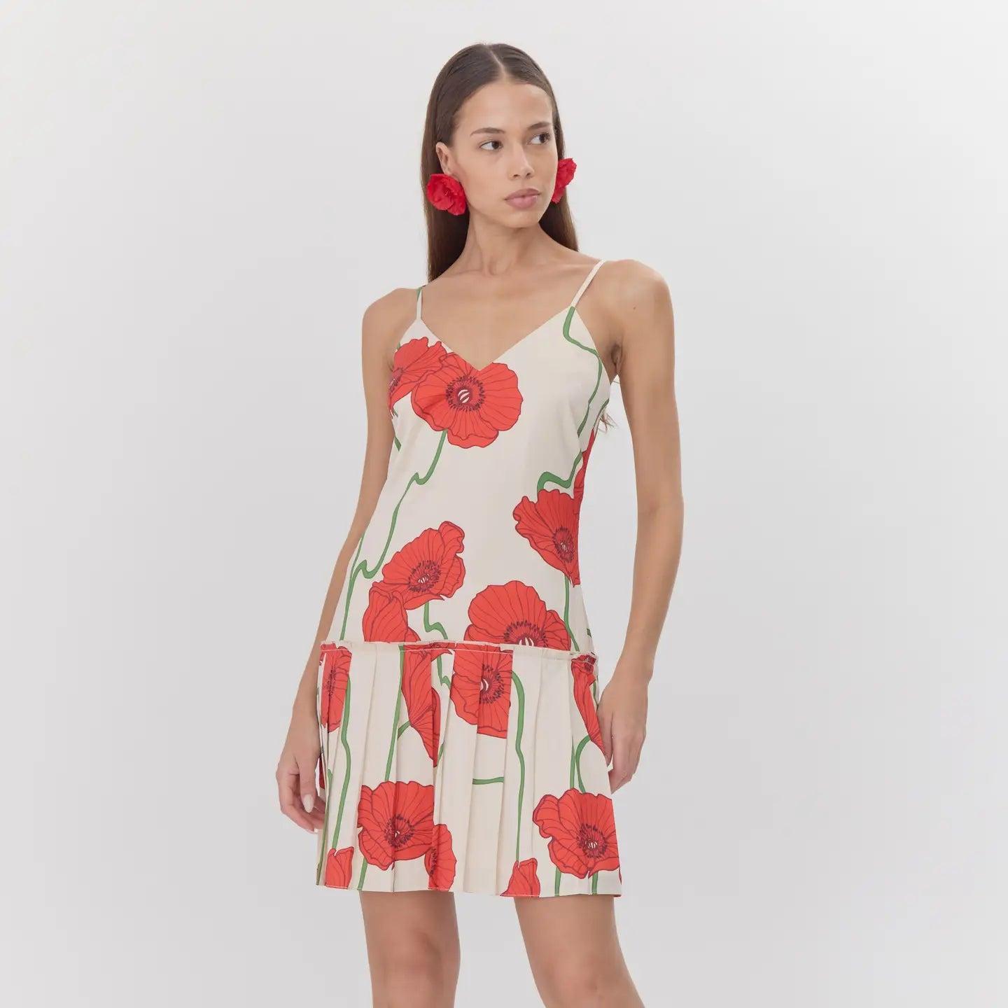 Camila Pleated Mini Dress Product Image