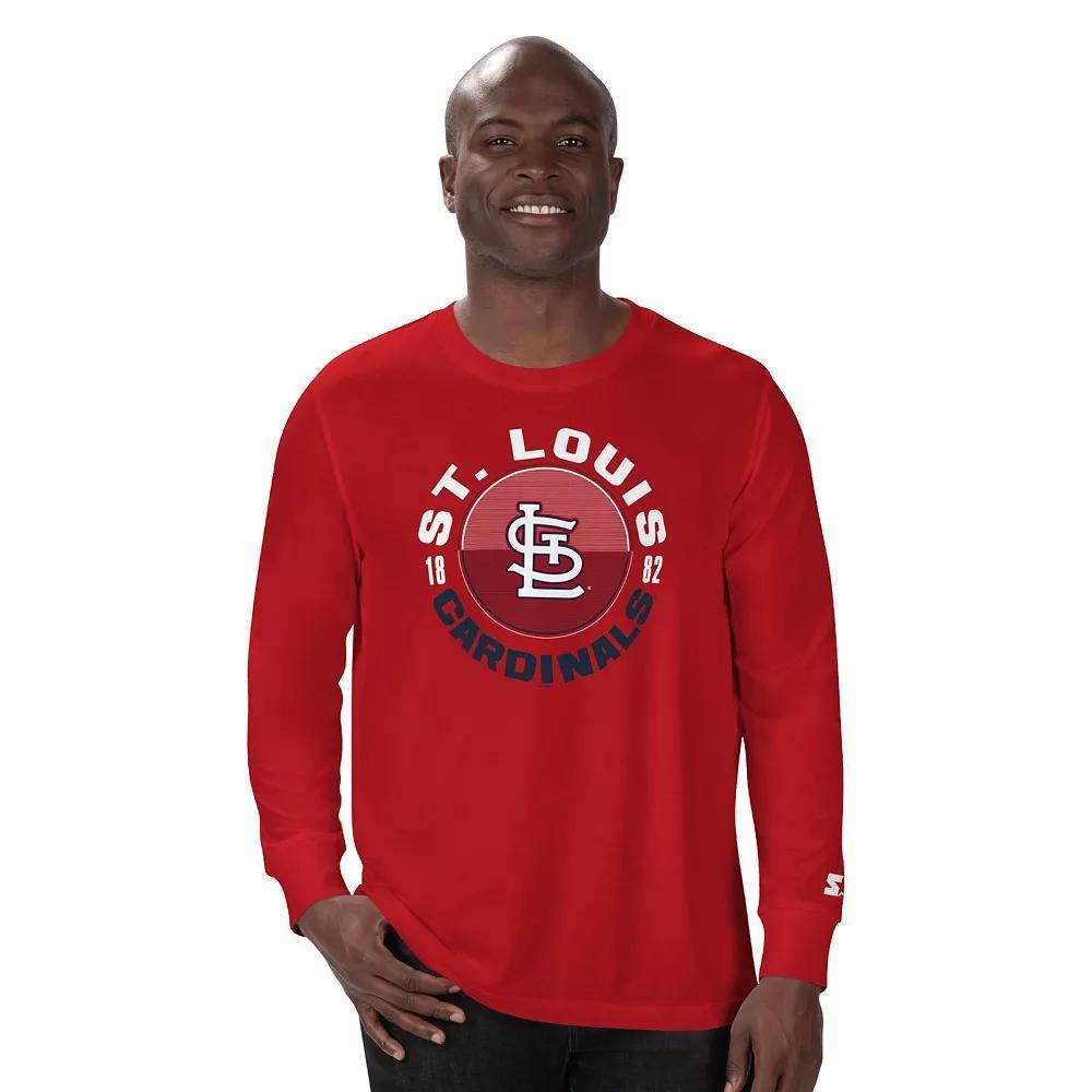 Men's Starter Royal Los Angeles Dodgers Halftime Long Sleeve T-Shirt, Size: XL, Blue Product Image