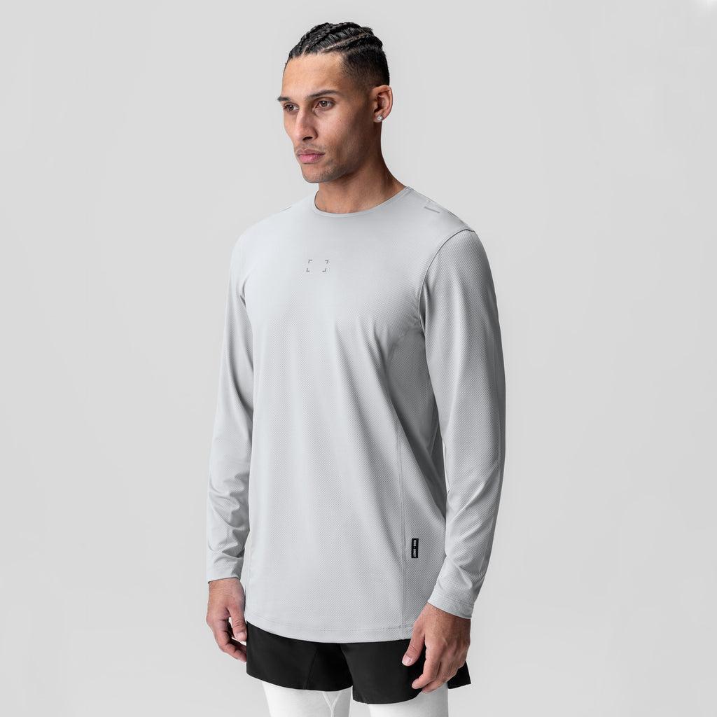 0907. AeroSilver® Training Long Sleeve - Light Sky "Space Bracket" Product Image