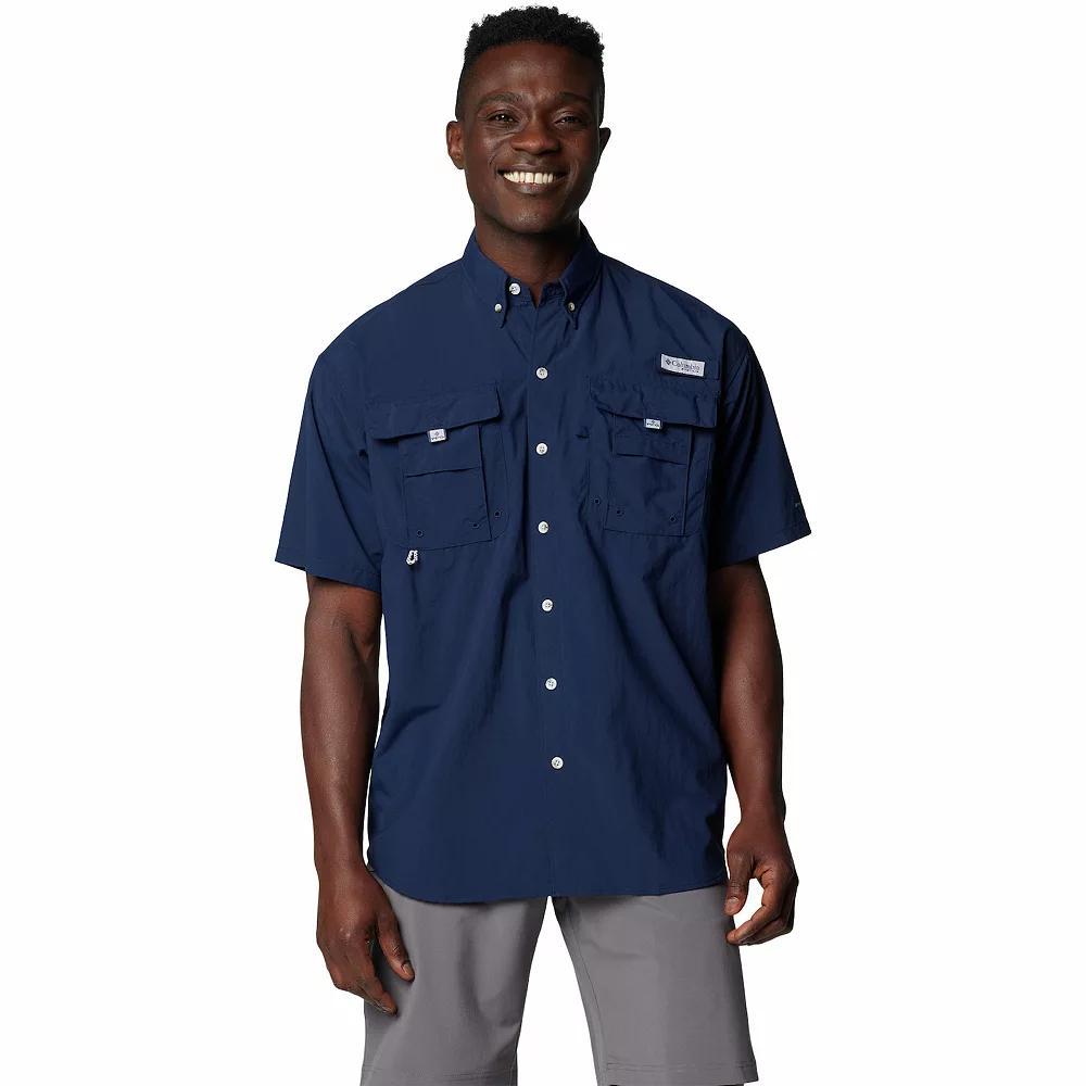 Men's Big & Tall Columbia Bahama II Shirt, Size: Large Tall, Blue Black Product Image
