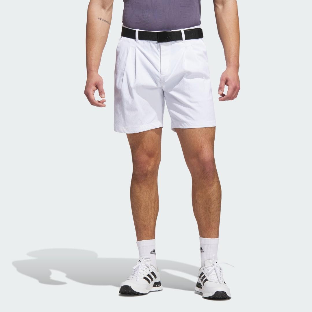 adidas Go-to Pleated 7-inch Short Putty Beige 36 Mens Product Image
