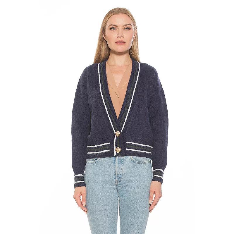 Women's ALEXIA ADMOR Cathrine Knitted Sweater, Size: XL, Ivory Team Product Image