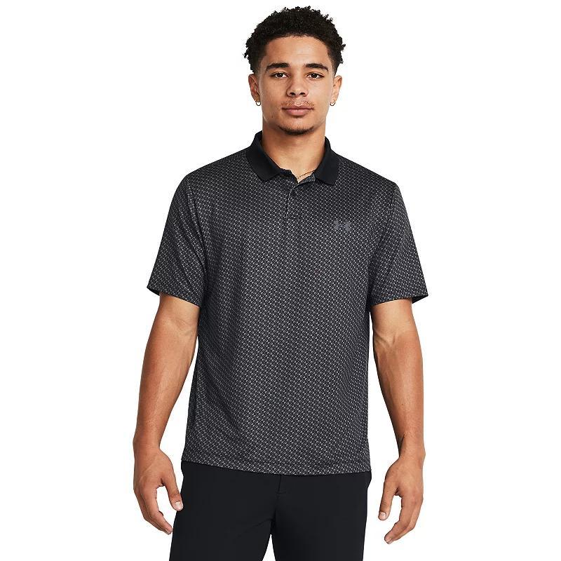 Men's Under Armour Matchplay Printed Polo, Size: Medium, Blue Down Pour Product Image