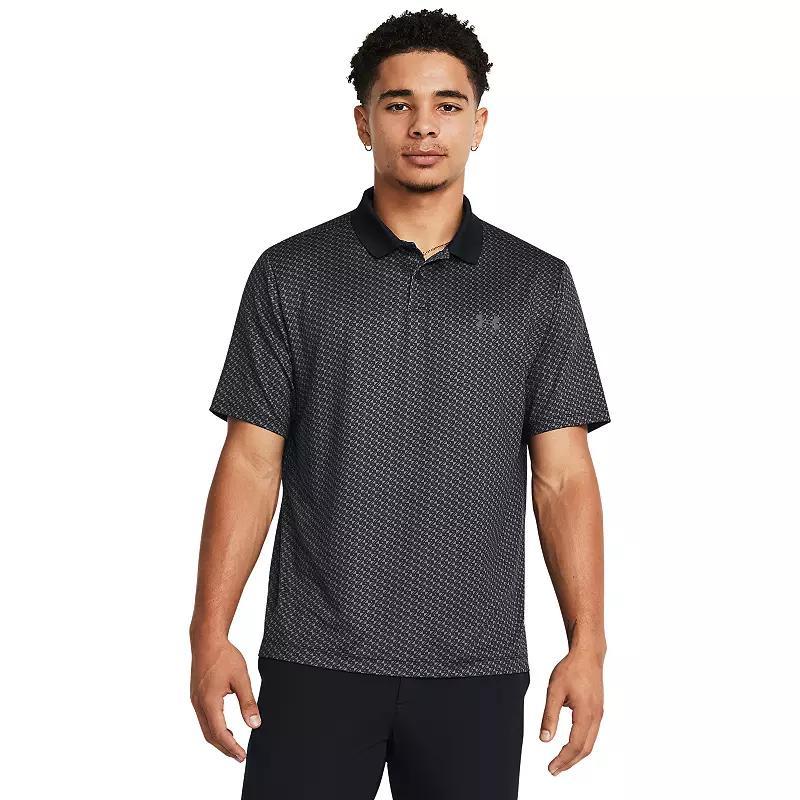 Men's Under Armour Matchplay Printed Polo, Size: Medium, Blue Down Pour Product Image