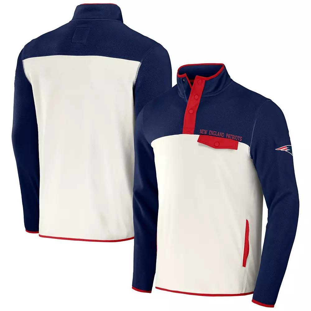 Men's NFL x Darius Rucker Collection by Fanatics Pewter/Cream Tampa Bay Buccaneers Micro Fleece Quarter-Snap Jacket, Size: Small, Charco Product Image