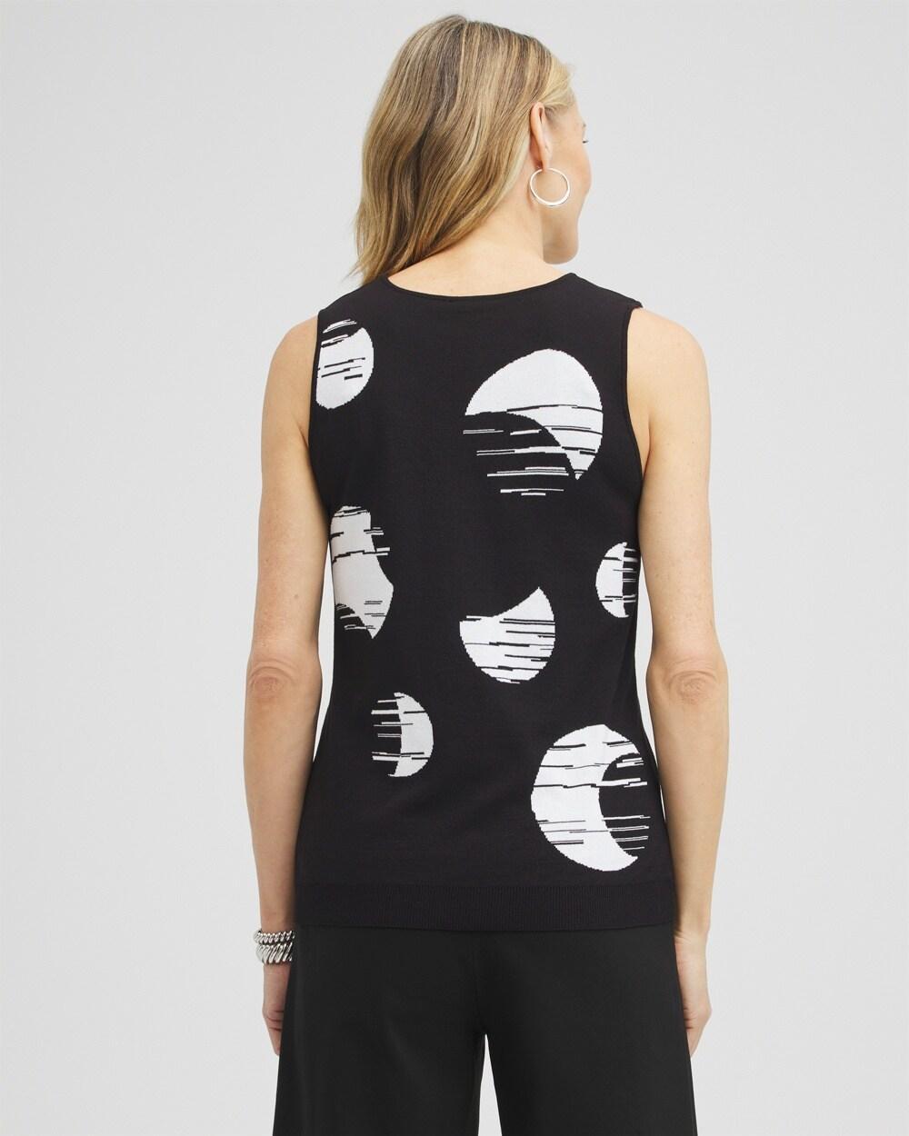 Spun Rayon Dots V-neck Tank Product Image