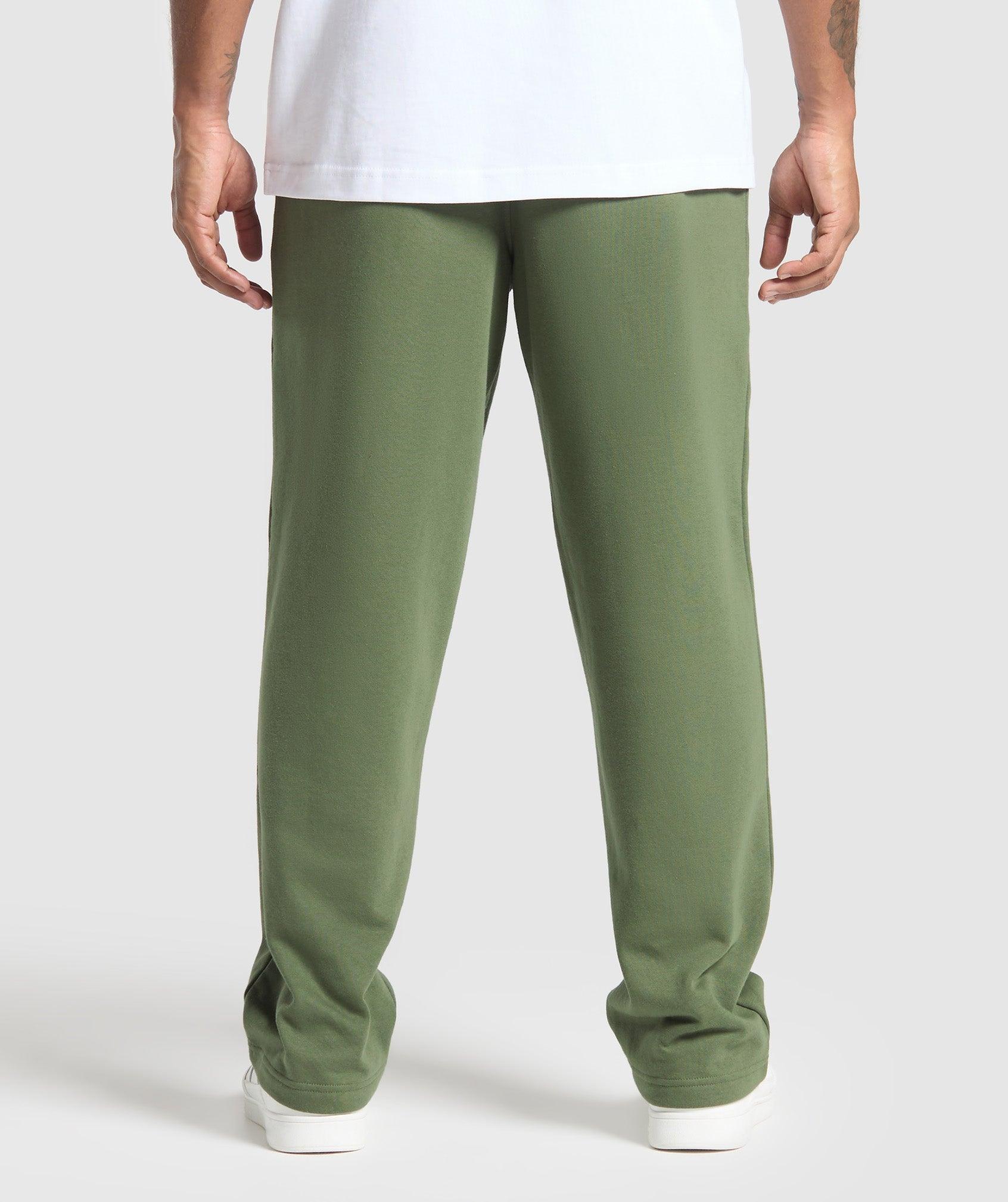 Gymshark Crest Straight Leg Joggers - Core Olive Male Product Image