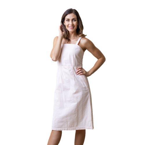 Hope & Henry Women's Organic Seersucker Sheath Dress in Navy Gingham Seersucker at Nordstrom, Size 8 Product Image