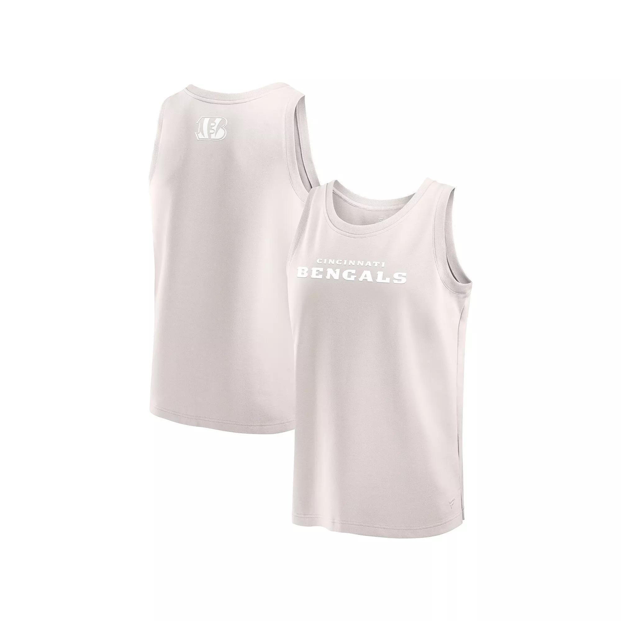 Men's Fanatics Cream Cincinnati Bengals Elements Tank Top, Size: 5XL, Beige Product Image
