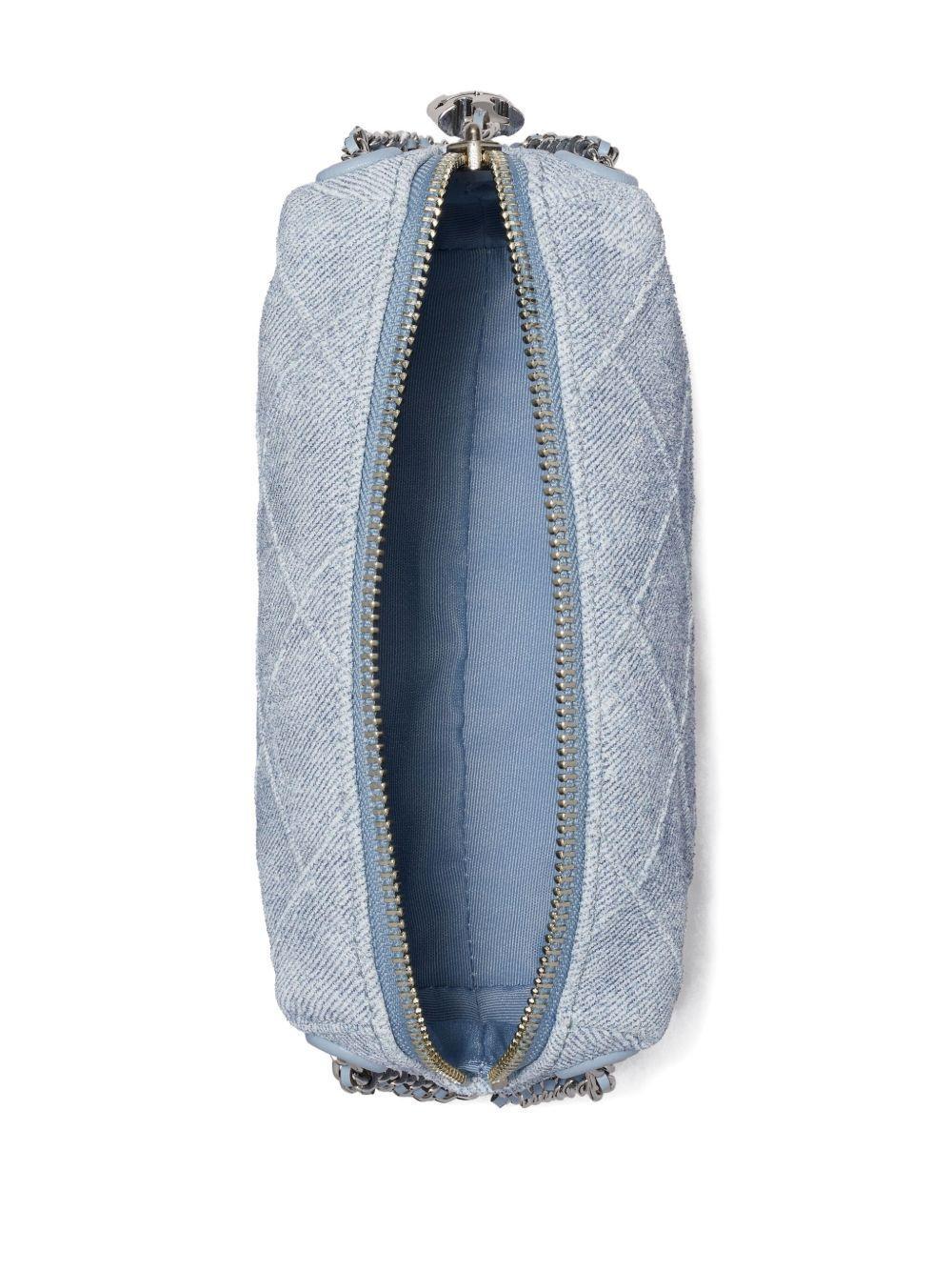 Fleming quilted denim crossbody bag Product Image