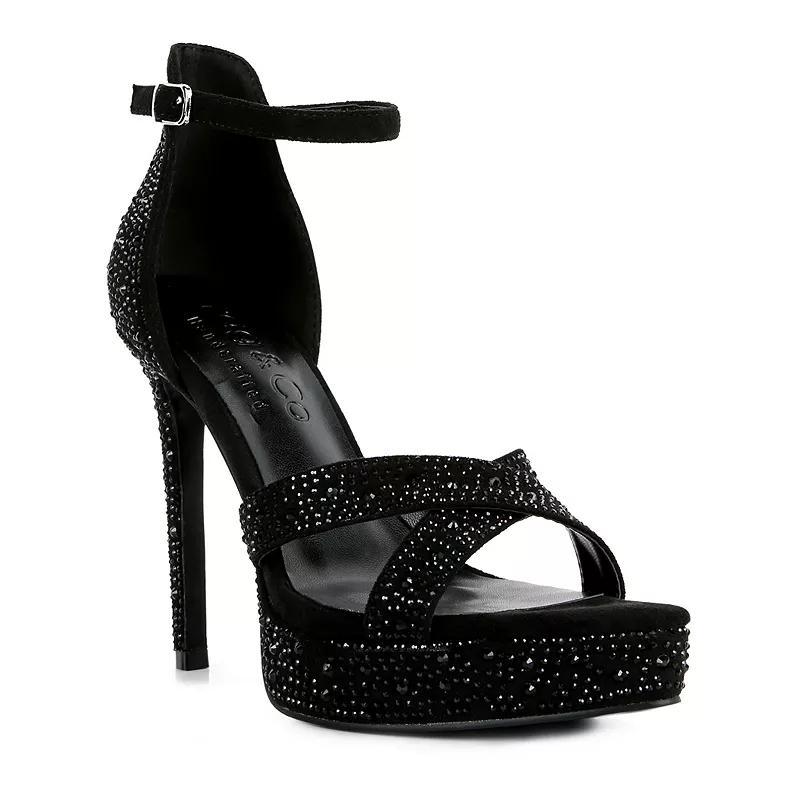 Rag & Co Regalia Womens Platform Heels Red Product Image