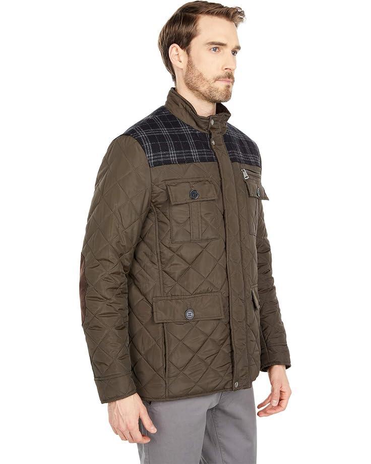 28" Tonal Mix Media Diamond with Faux Sherpa Lining Product Image