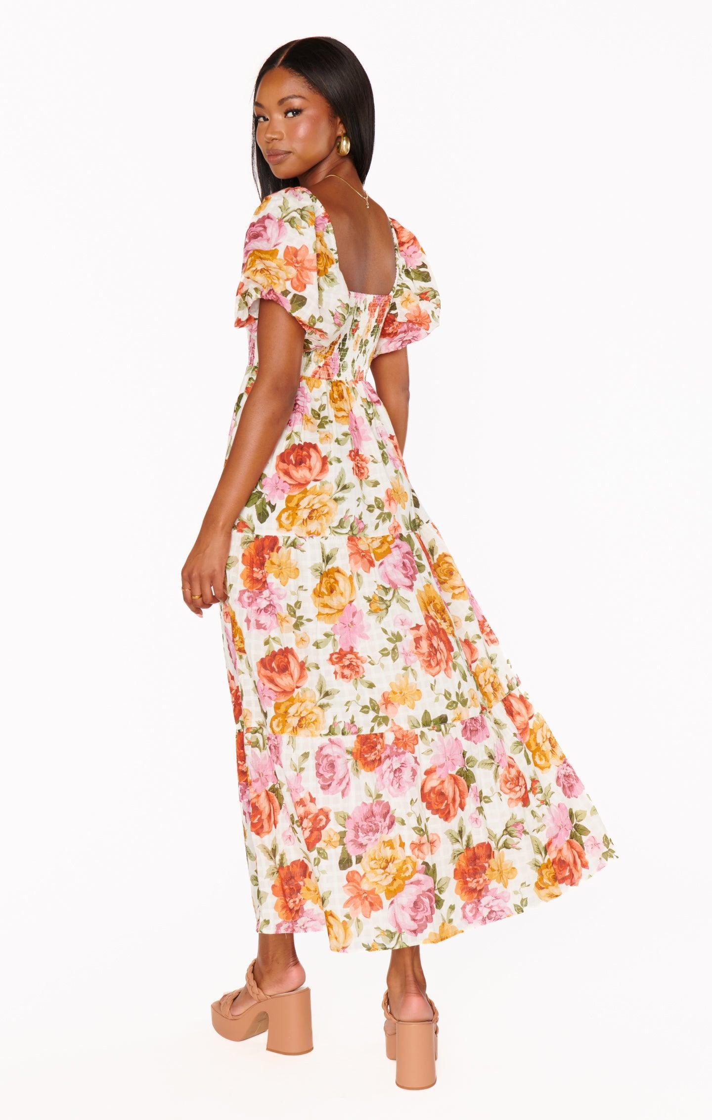 Joanna Maxi Dress ~ Ivory Hillside Floral Product Image