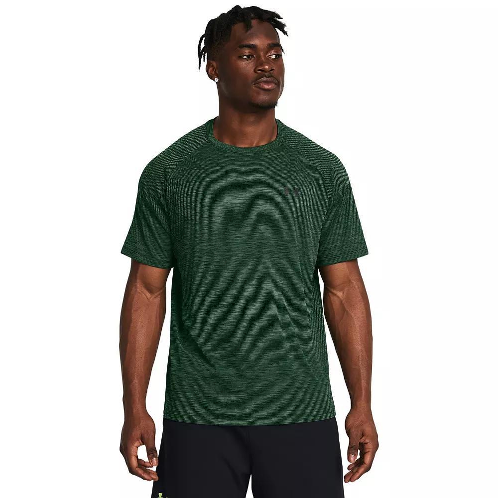 Men's Under Armour Tech Textured Short Sleeve Tee, Size: Medium, Castlerock Product Image