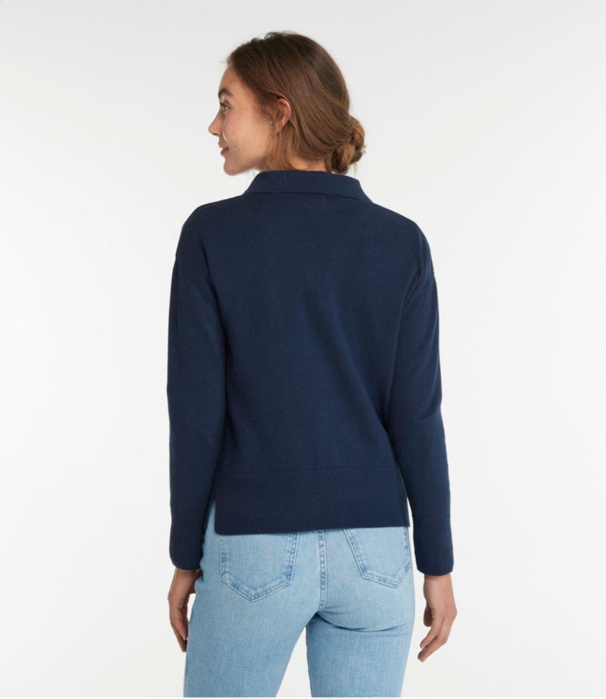 
                            Women's Cotton/Cashmere Sweater, Polo
                         Product Image