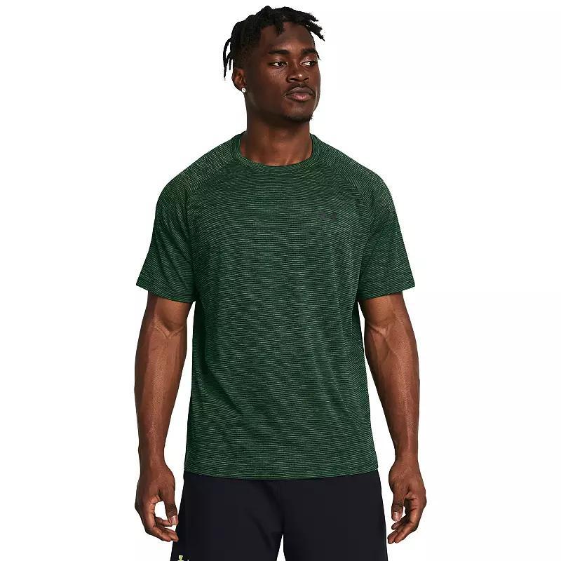 Men's Under Armour Tech Textured Short Sleeve Tee, Size: Medium, Castlerock Product Image