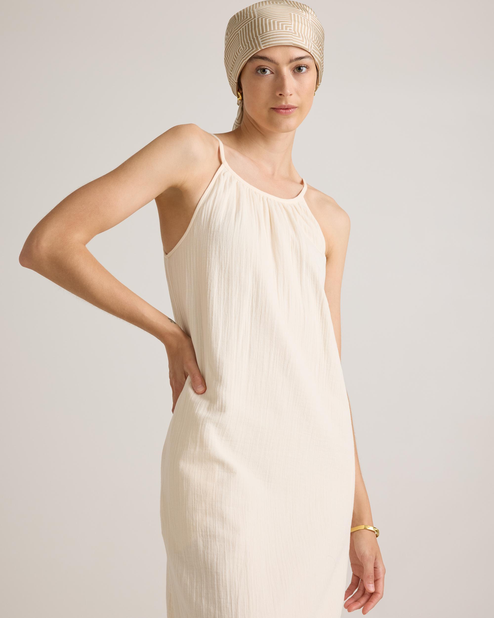 Quince | Women's Gauze Sleeveless Maxi Dress Size XS, Organic Cotton Product Image