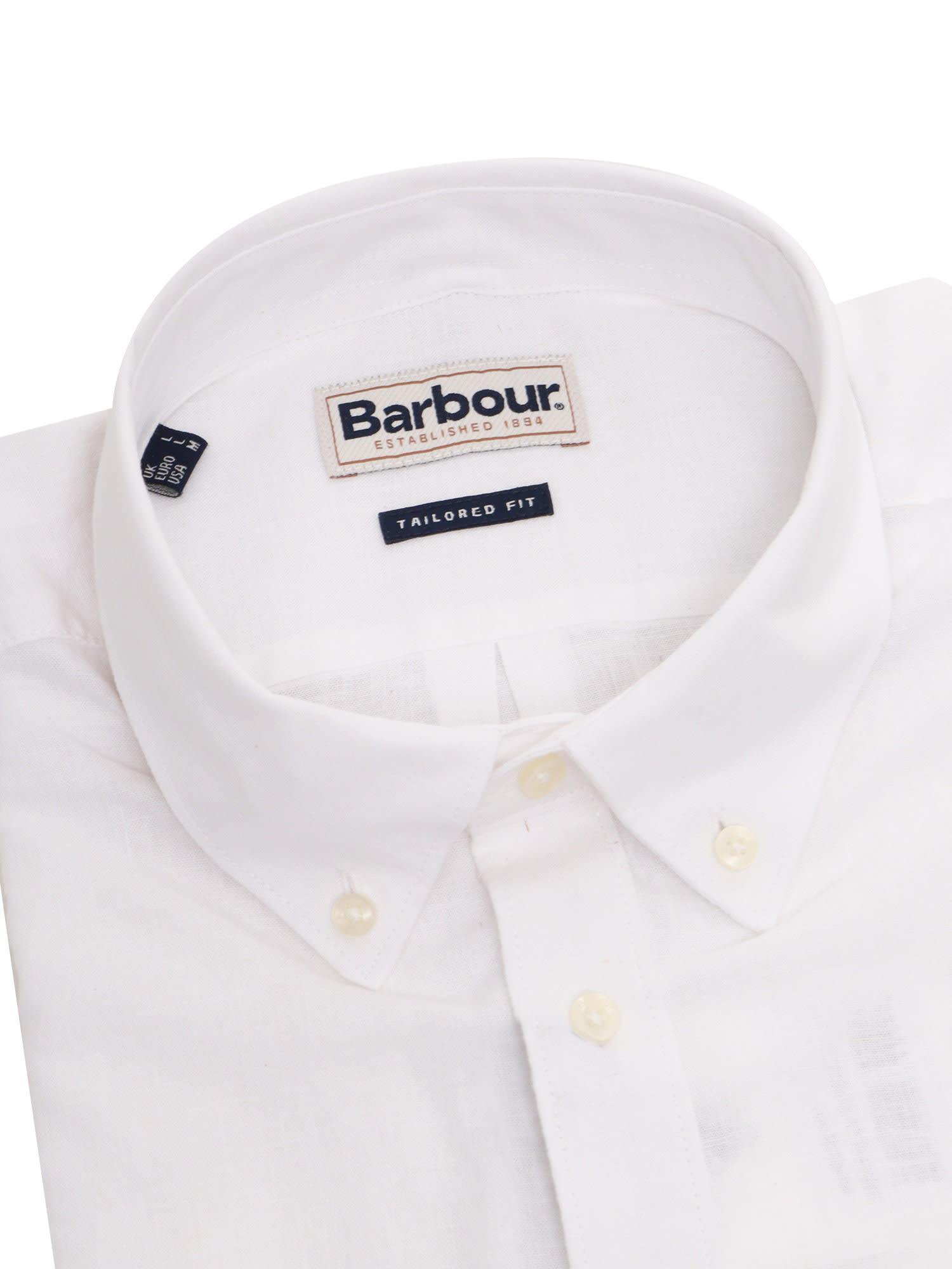 BARBOUR White Nelson Shirt Product Image