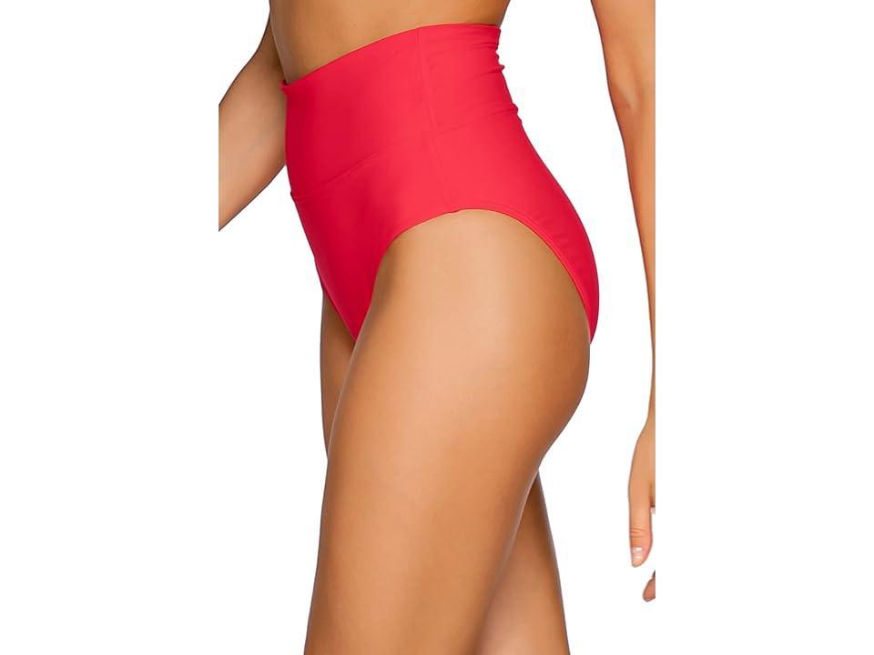 Fold-Over High-Waist Bikini Bottom Product Image
