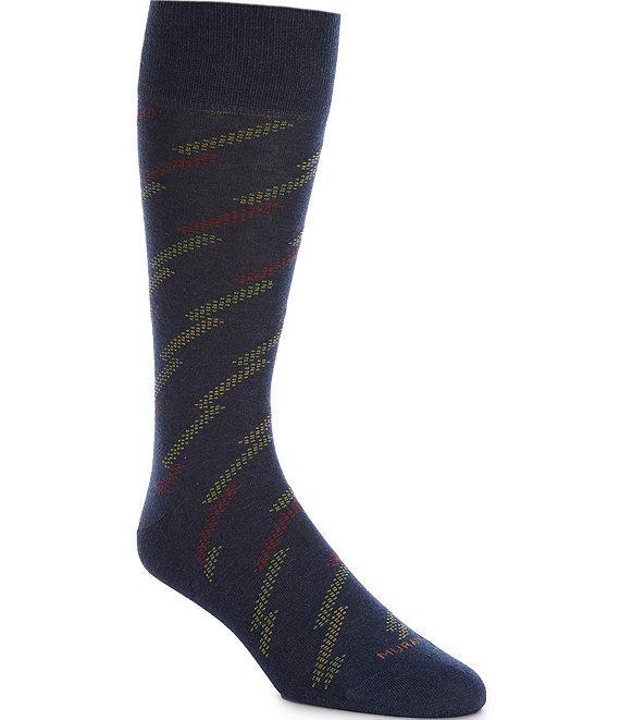Murano Diagonal Stripe Crew Length Socks Product Image