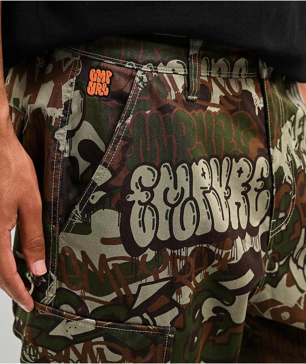 Empyre Ultra Loose Handstyle Cargo Camo Skate Pants Product Image