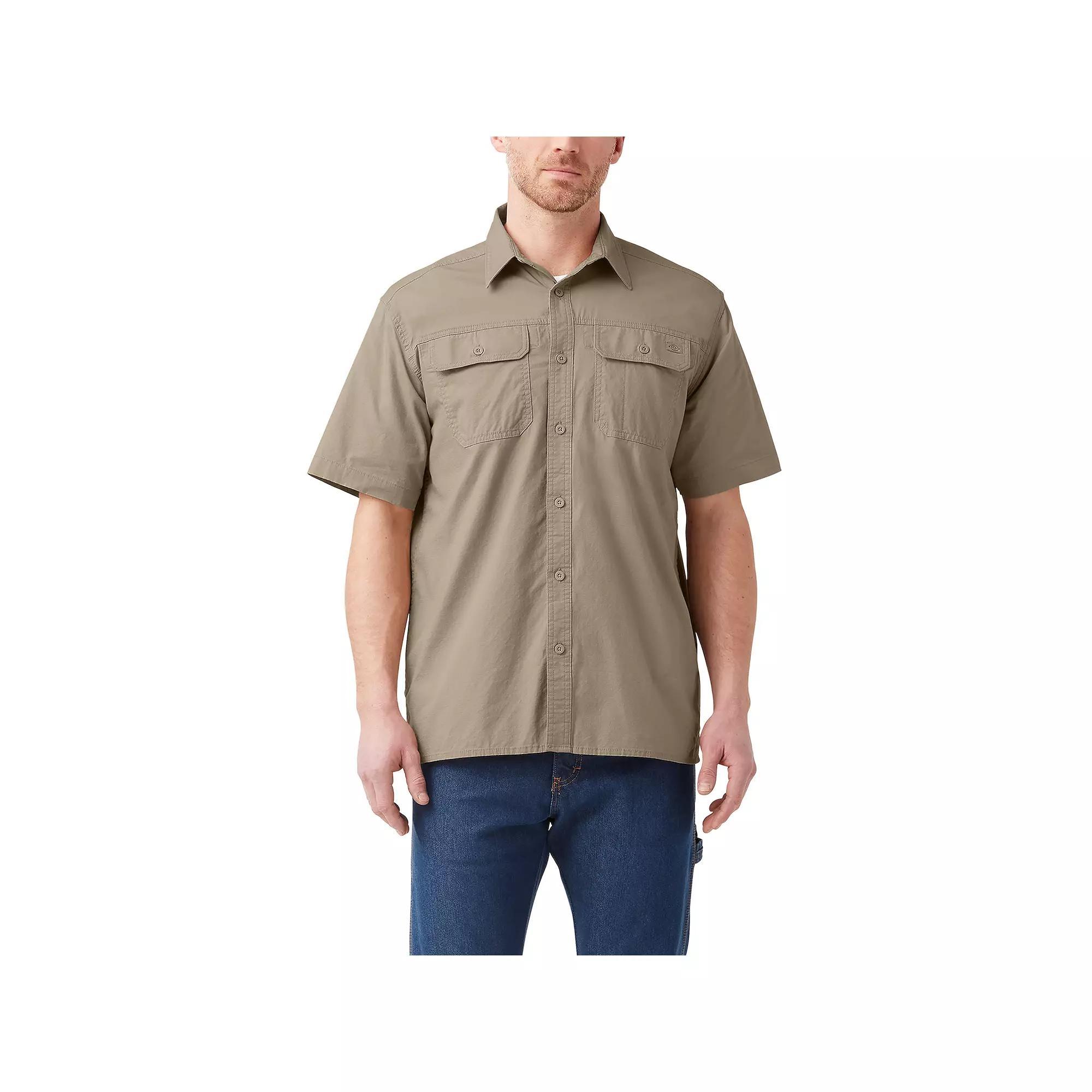 Men's Dickies Ripstop Shirt, Size: XXL, Rinsed Black Product Image