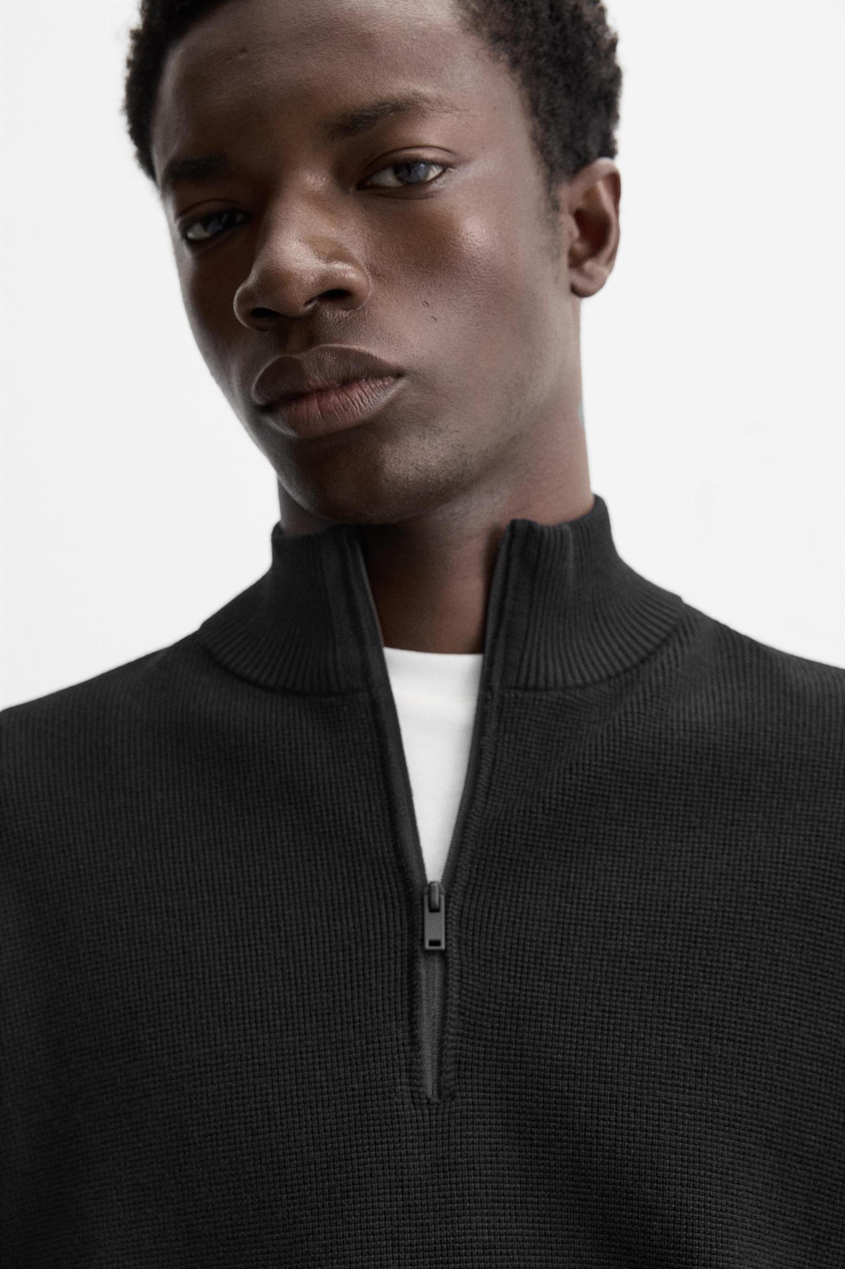ZIP COLLAR SWEATER Product Image