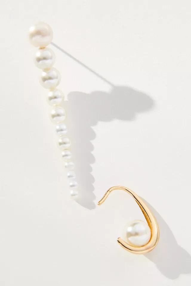 Pearly Drop Earrings, Set of 2 Product Image