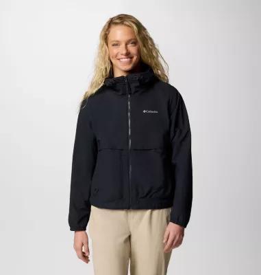 Women's Columbia Spire Valley Omni-SHIELD™ Windbreaker Jacket, Size: XXL, Clematis Blue Spray Product Image