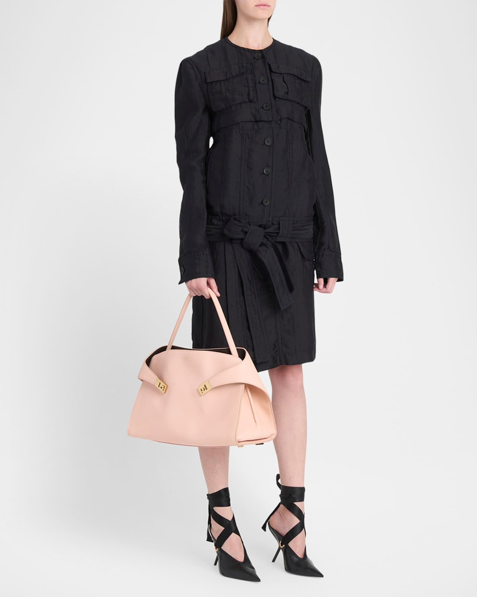 Medium Hug Soft Leather Bicolor Shoulder Bag Product Image