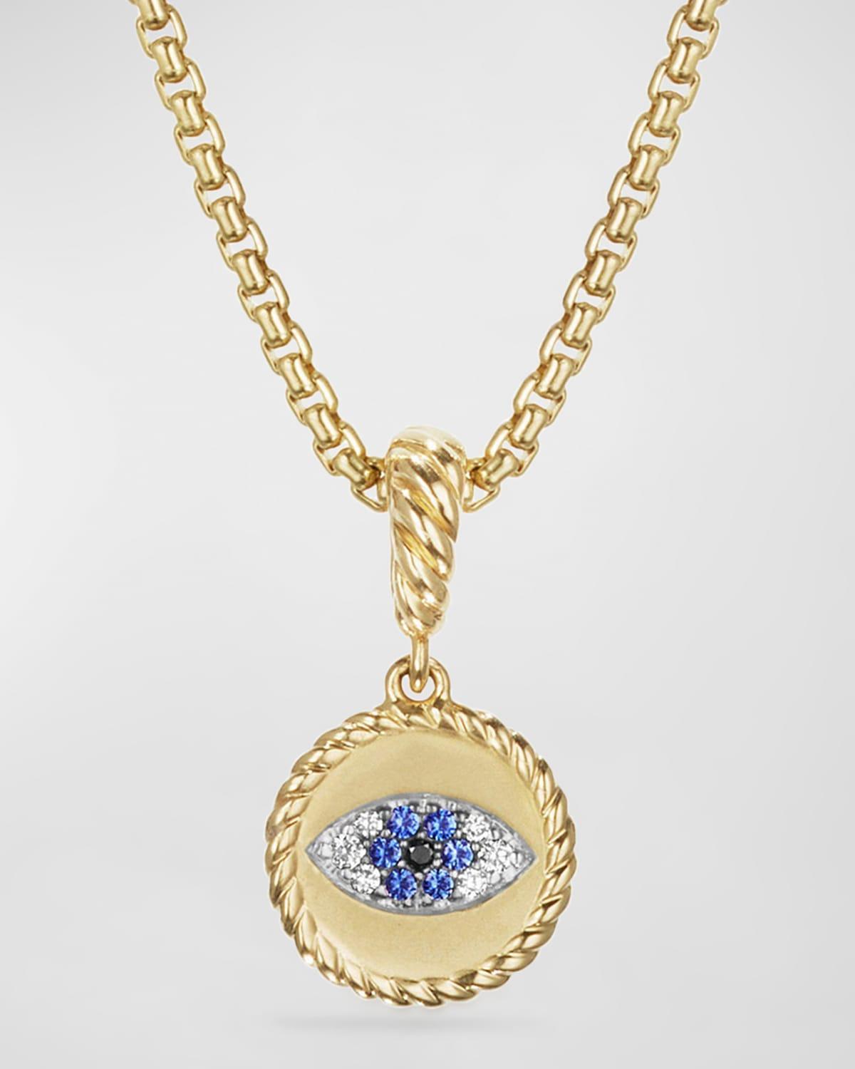 Womens Evil Eye Amulet in 18K Yellow Gold Product Image