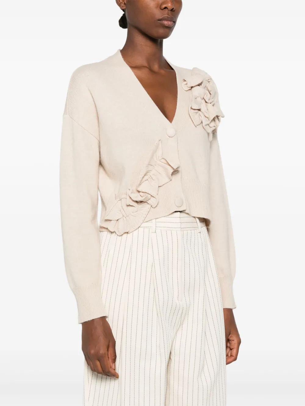 floral-appliqué cardigan Product Image