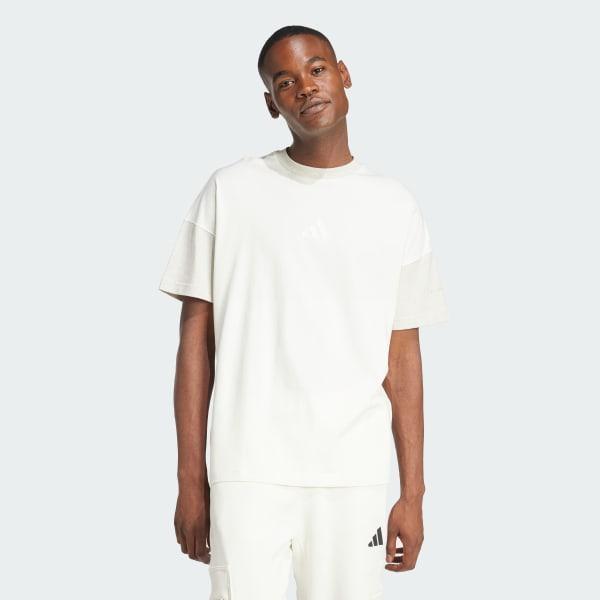 adidas ALL SZN Colorblock Tee Semi Court Green XL Mens Product Image