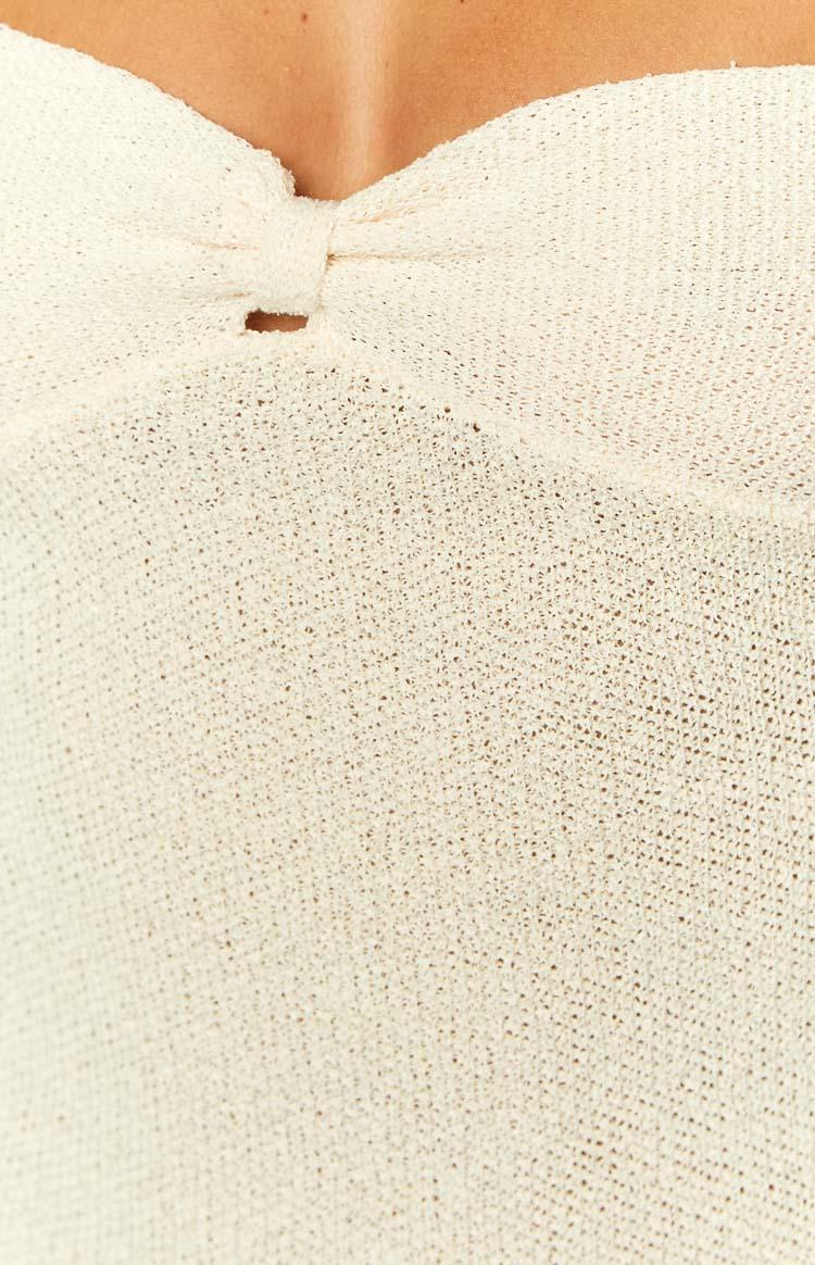 Skye Cream Knit Midi Dress Product Image