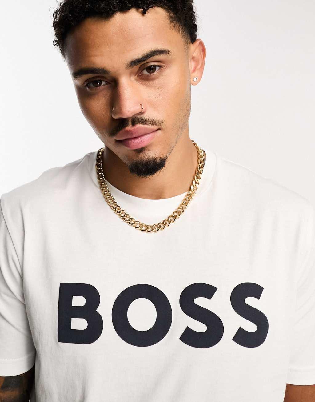 BOSS Orange Thinking 1 T-shirt in white Product Image