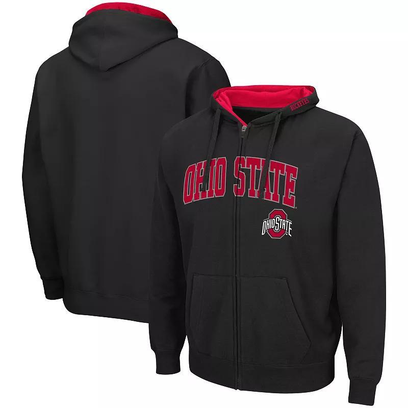 Mens Colosseum Louisville Cardinals Arch & Logo 3.0 Full-Zip Hoodie Product Image