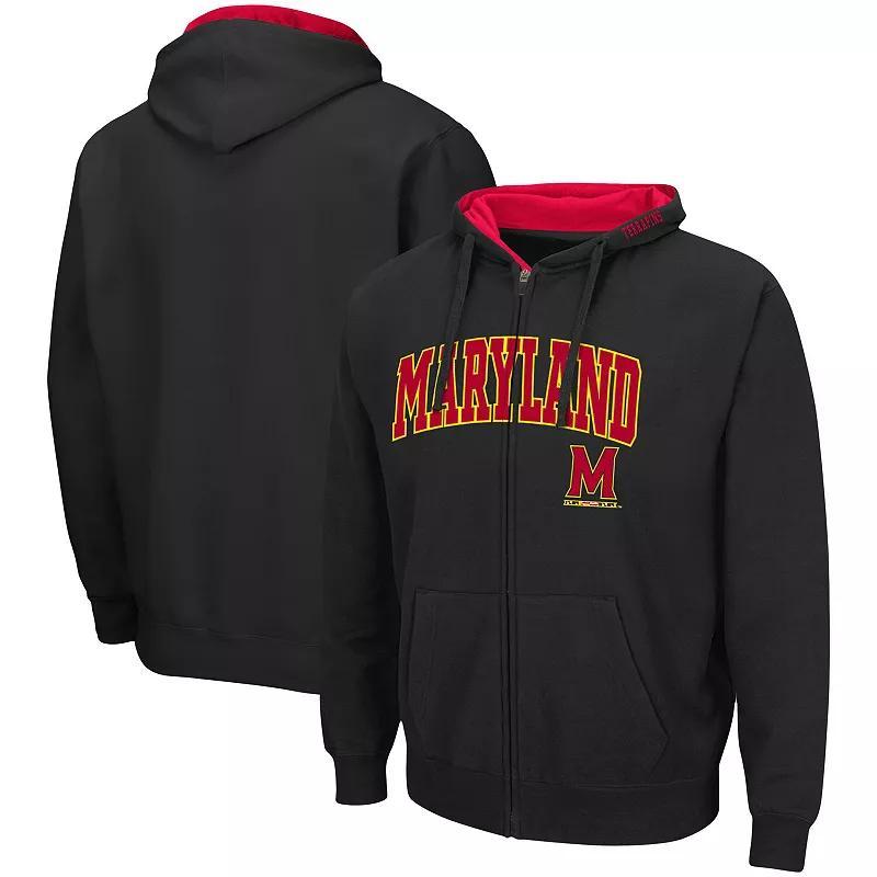 Mens Colosseum Maryland Terrapins Arch & Logo 3.0 Full-Zip Hoodie Product Image
