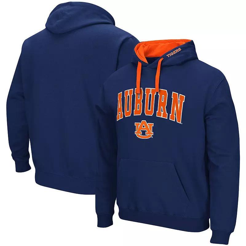 Men's Colosseum Navy Illinois Fighting Illini Big & Tall Arch & Logo 2.0 Pullover Hoodie, Size: 3XB, Blue Product Image