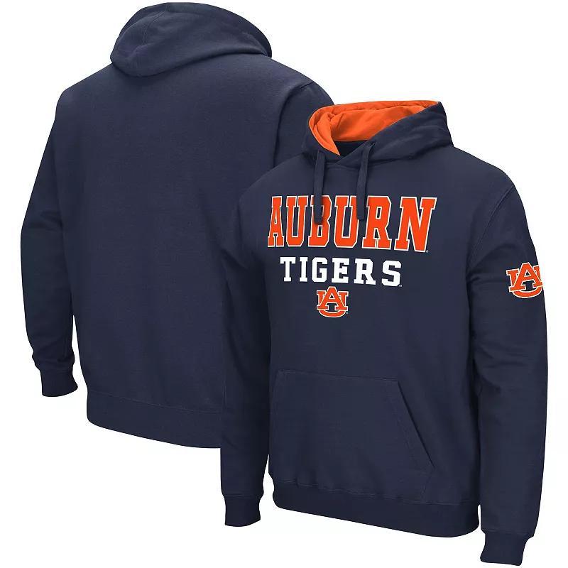 Men's Colosseum Navy Auburn Tigers Sunrise Pullover Hoodie, Size: Medium, Blue Product Image
