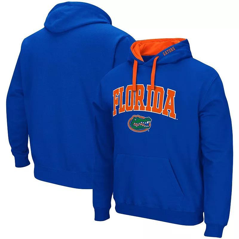 Men's Colosseum Royal Florida Gators Big & Tall Arch & Logo 2.0 Pullover Hoodie, Size: 3XLT, Blue Product Image