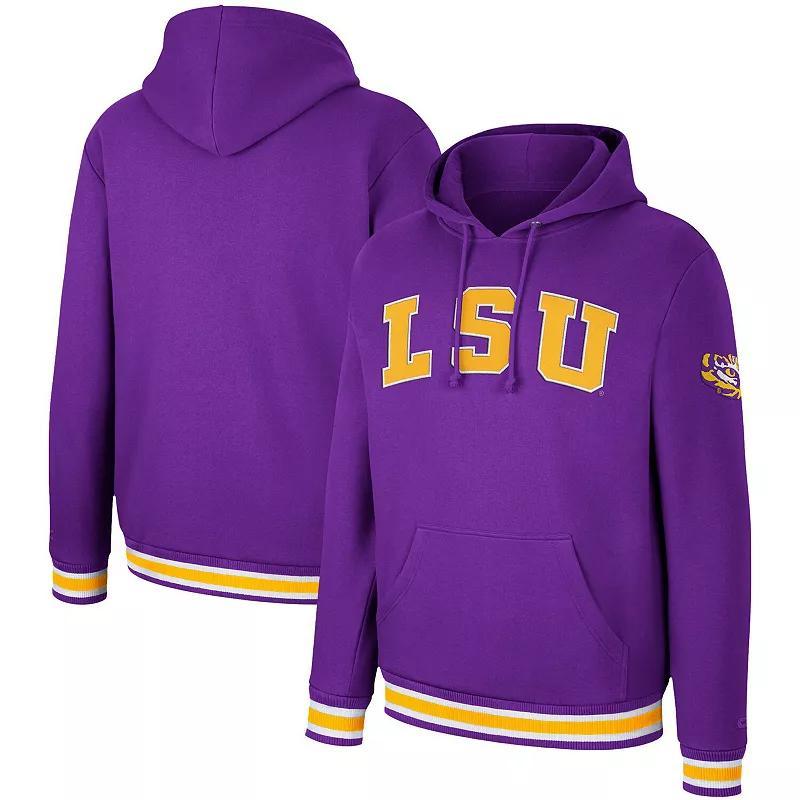Mens Colosseum Crimson Oklahoma Sooners Varsity Arch Pullover Hoodie Product Image