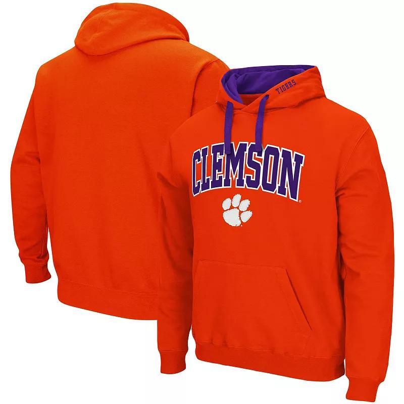 Men's Colosseum Orange Clemson Tigers Big & Tall Arch & Logo 2.0 Pullover Hoodie, Size: 3XB Product Image