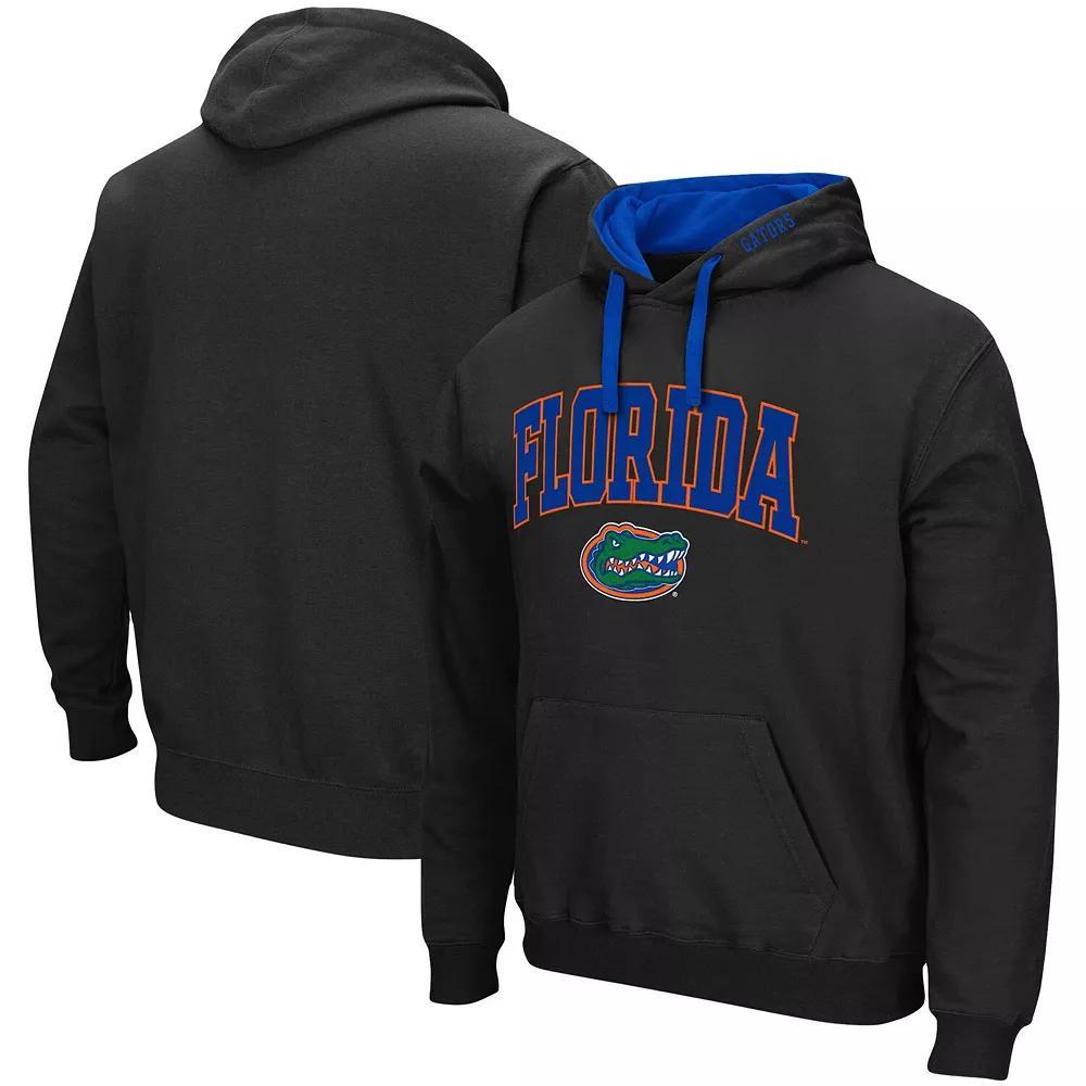 Men's Colosseum Navy Illinois Fighting Illini Big & Tall Arch & Logo 2.0 Pullover Hoodie, Size: 3XB, Blue Product Image