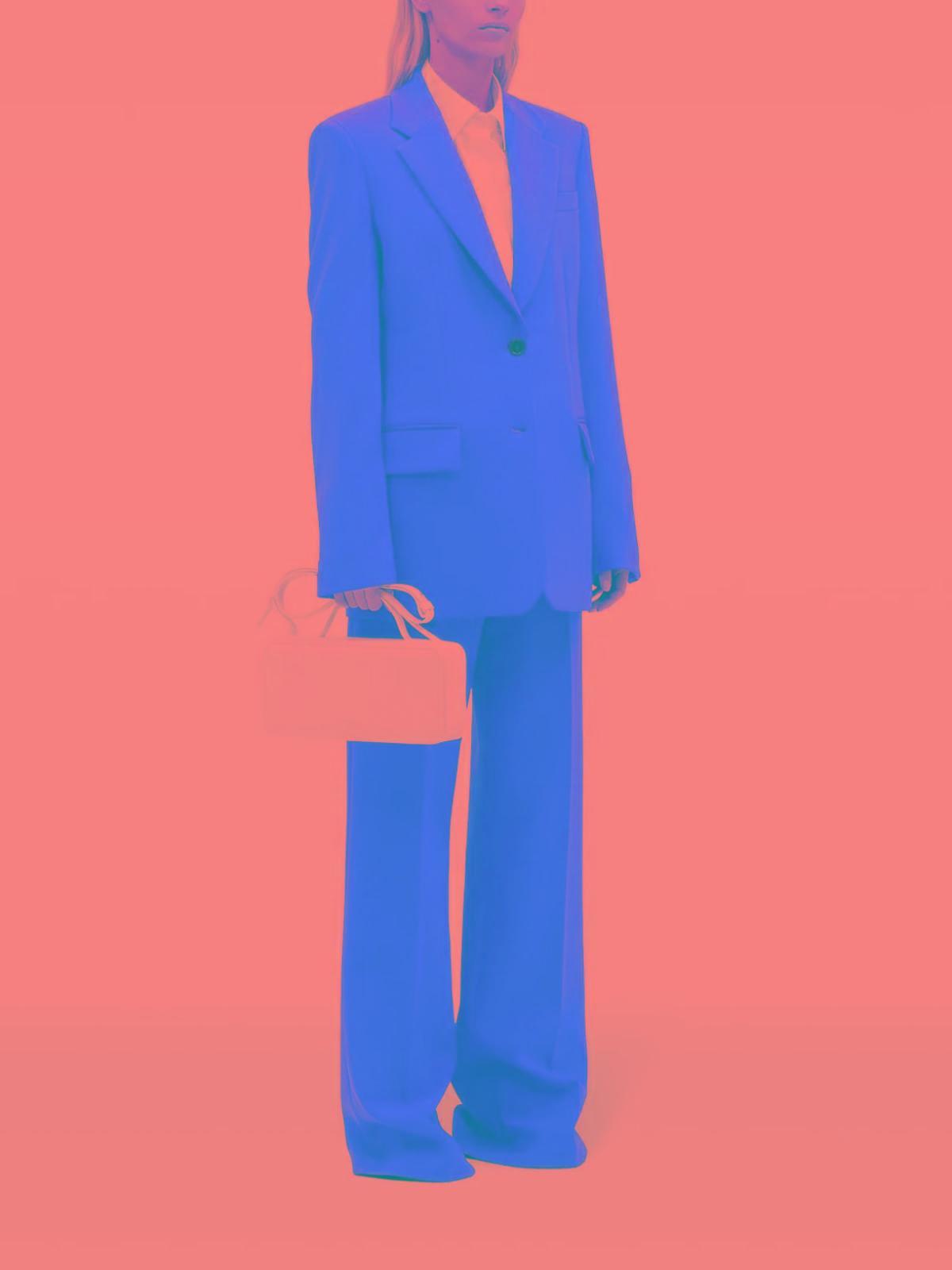 MSGM High-waist Tailored Trousers In Rojo Product Image